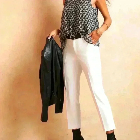 Banana Republic Curve Avery Herringbone Straight Pant - Picture 1 of 15